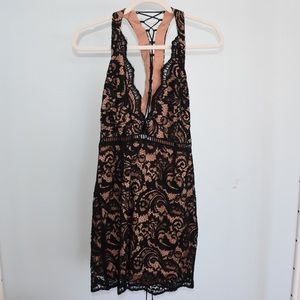 Tobi Lace Up Bodycon Dress